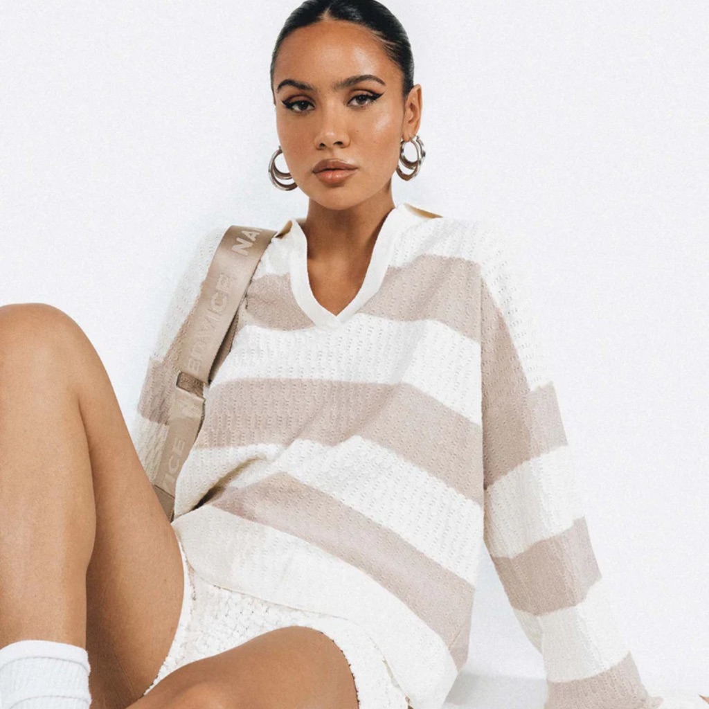 Rick Sweater White/Beige